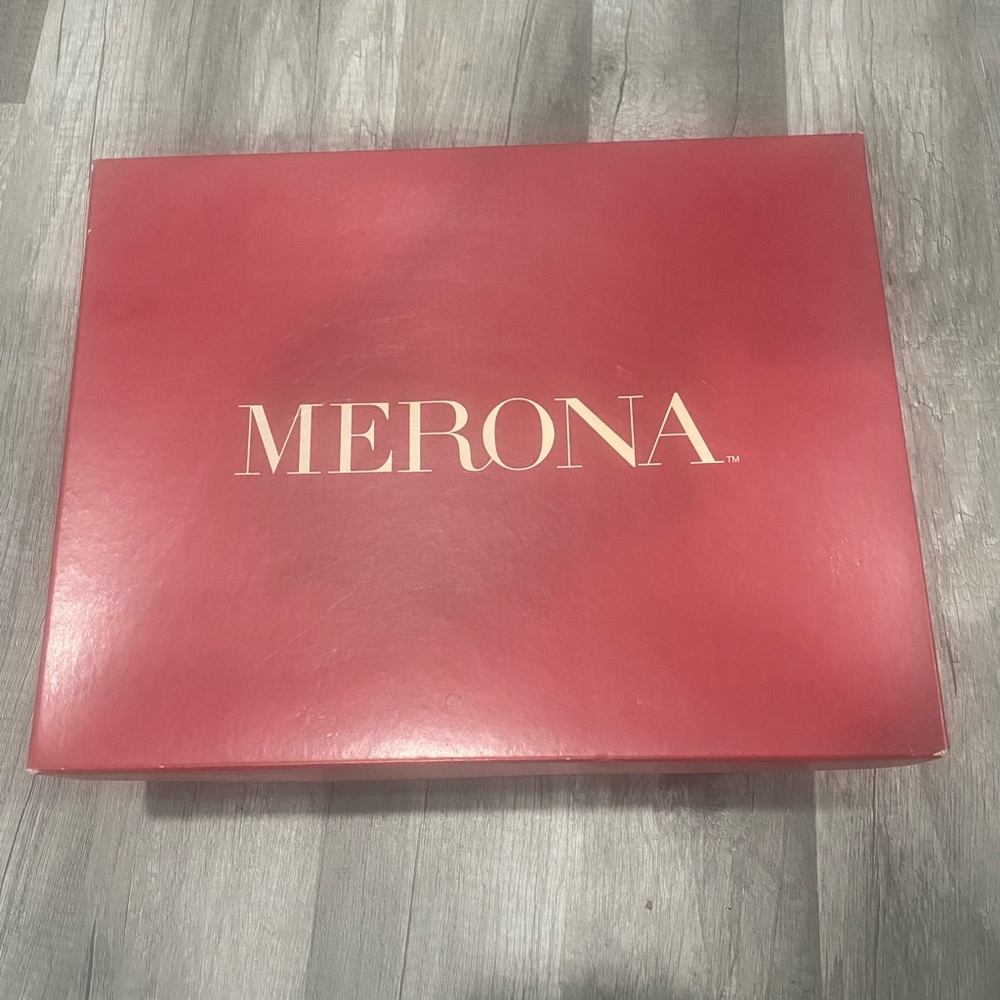 Merona Vegan Suede Ankle Boot Medium Low heel NEW 8.5